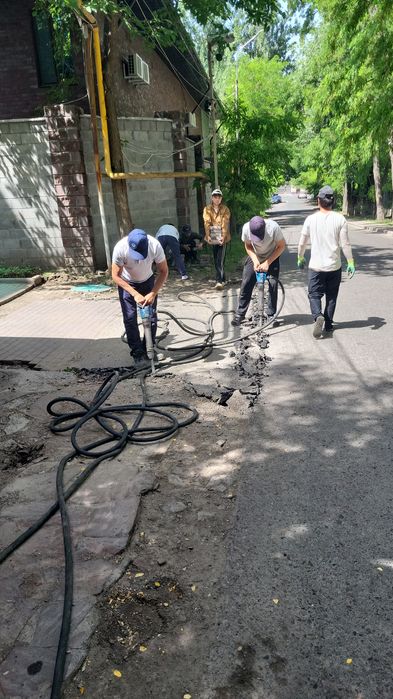 Укладка асфальта. Благоустройства. Асфальтирования