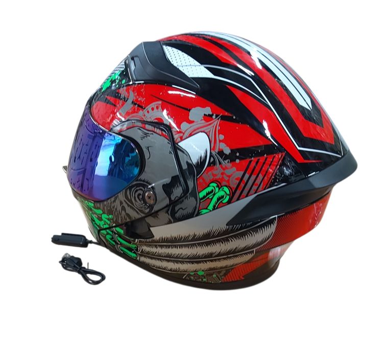 Каска №3896-3 R/L Модулна Bluetooth мотоциклетна каска