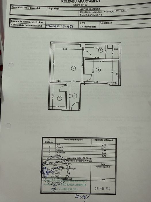 Vand apartament 2 camere