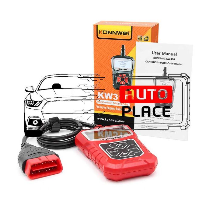 Универсална Авто Диагностика Konnwei KW310