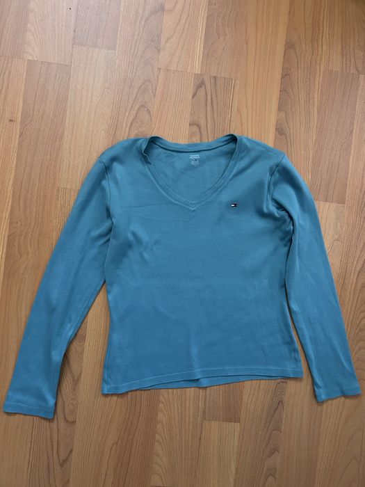 Bluza Tommy Hifiger marimea L  albastra, bumbac
