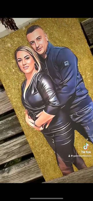 Tablou canvas cu sclipici color!