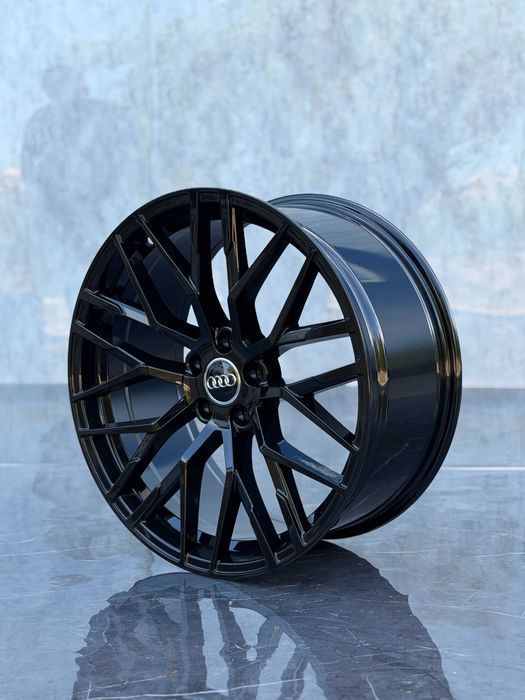 Jante Roti Audi R20 5x112 Black A4 A5 A6 A7 A8 Q3 Q5 Q7 Q8 SQ7 SQ8 RSQ8 E-Tron Aliaj Nou