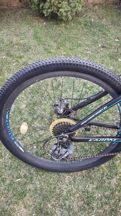 Bicicleta MTB 26" Carpat C2699A, Negru/Albastru/Alb