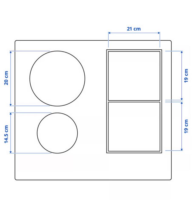 Plită cu inducție IKEA KOLSTAN – alb, nouă