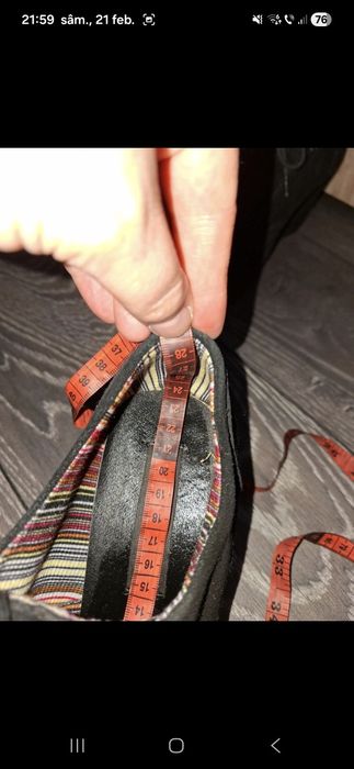 Pantofi dama din piele întoarsă
