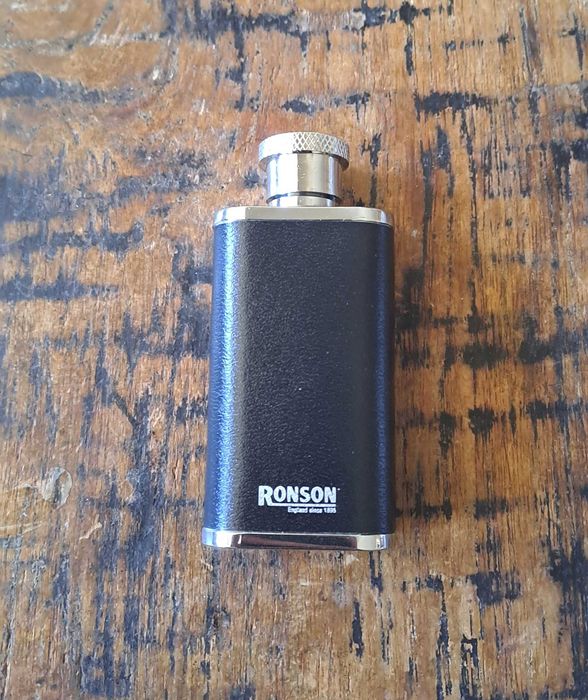 бутилка за алкохол манерка метал с кожа Ronson Ронсон