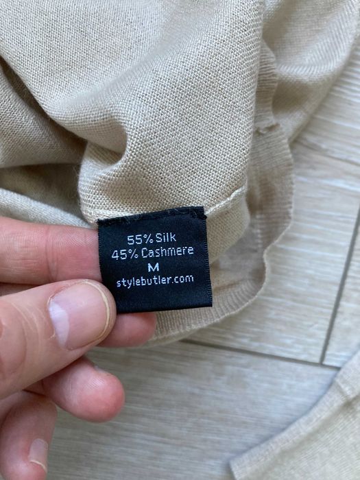 Style Butler кашмир коприна cashmere silk кашмирена жилетка пуловер M