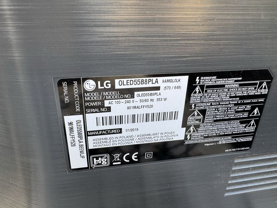 Televizor LG OLED 55 B8PLA