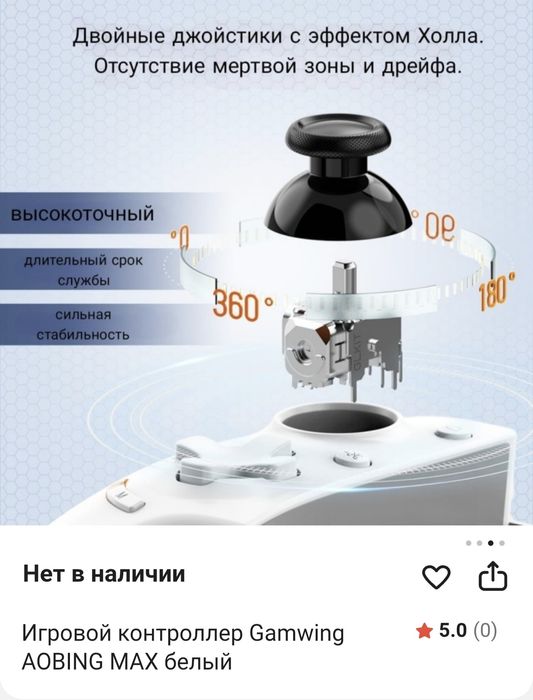 Игровой контроллер Gamwing AOBING MAX белый