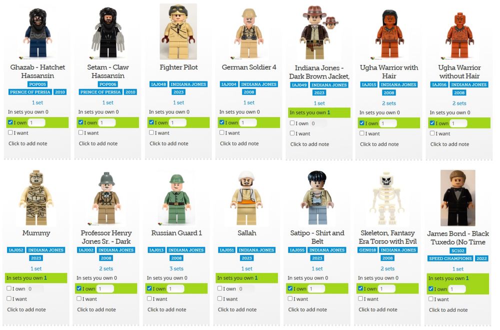 Продавам лего минифигурки