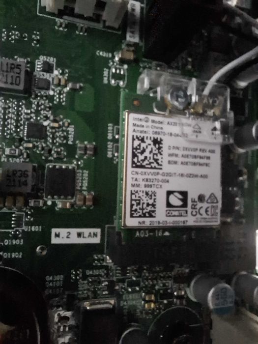 Original Dell Intel AX201NGW Wi-Fi 6 + Bluetooth Card with Internal Antenna Kit