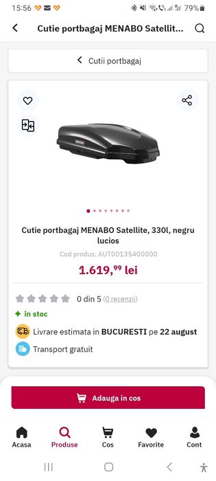Cutie portbagaj MENABO Mania 330 Black, 320l, negru lucios