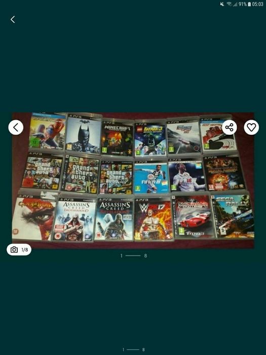 VAND PS3 cu 95 de jocuri la 400 ron fix