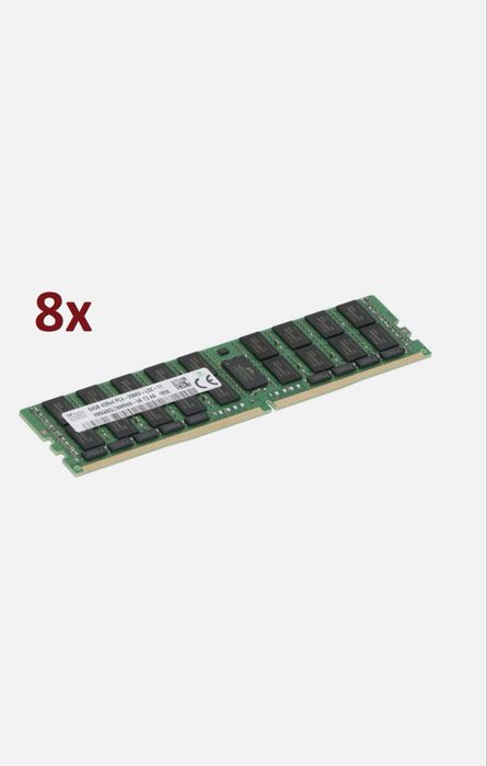 Продавам 8x Hynix 64GB 512GB DDR4 2666MHz ECC LRDIMM HMAA8GL7AMR4N-VK PC4-2666V-L LR