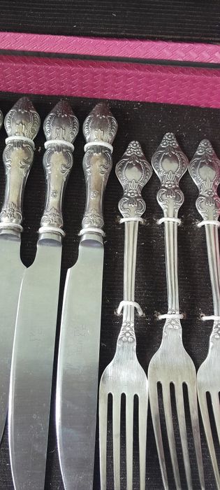 Мельхировый набор столовых принадл СССР