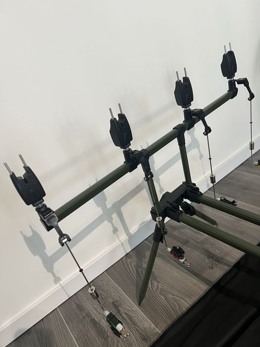 Set Rod Pod 4 posturi EastShark + Set 4 Senzori SAIMINO + 4 Swingheri