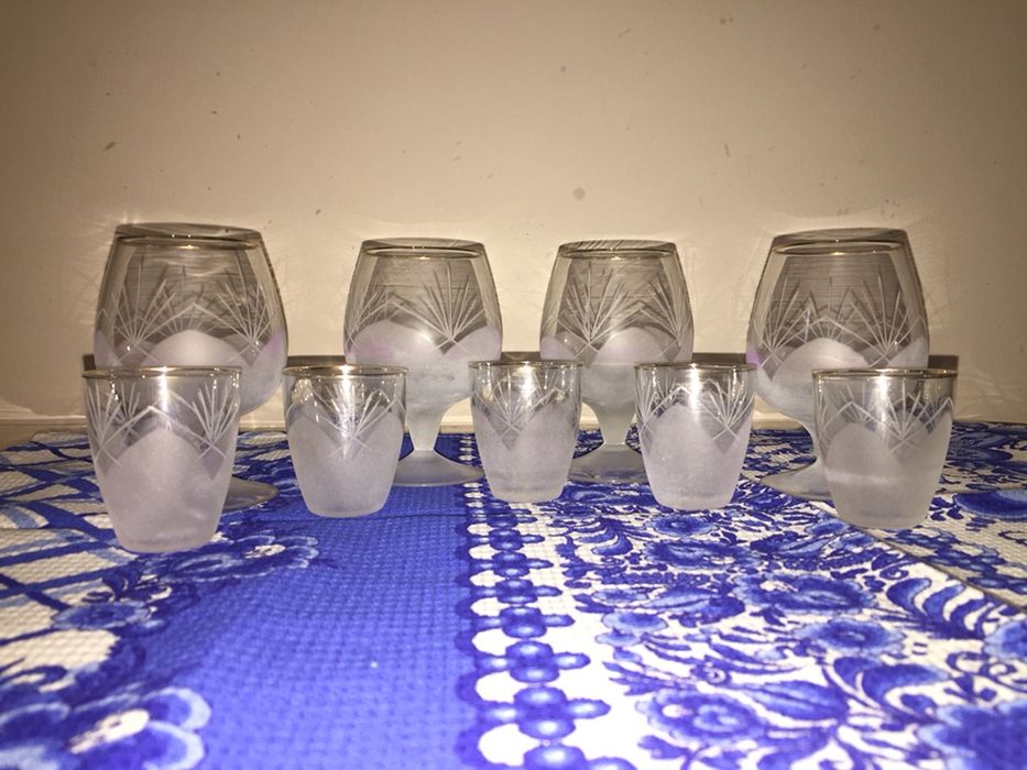 Хрусталь. Набор бокалов и рюмок