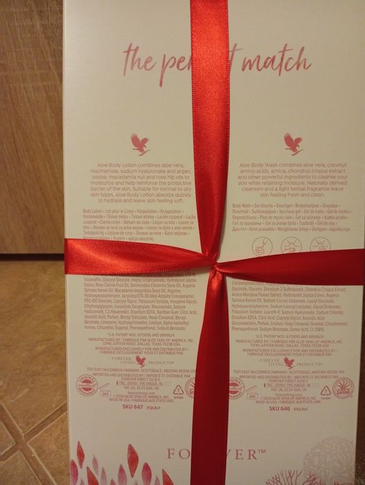 Forever body wash și body lotion
