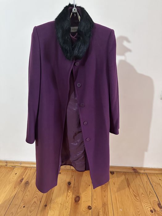 Пальто турция красивое, элегантное и очень удобное, воротник мех натур