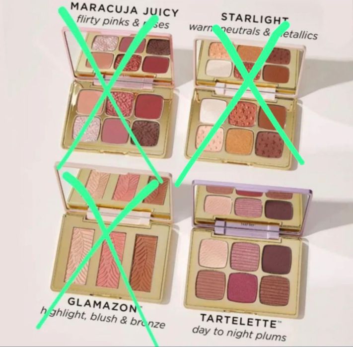 Палетки от tarte
