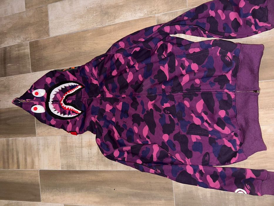 Hanorac Bape Mov A Bathing Ape Cammo Shark Drip Hype