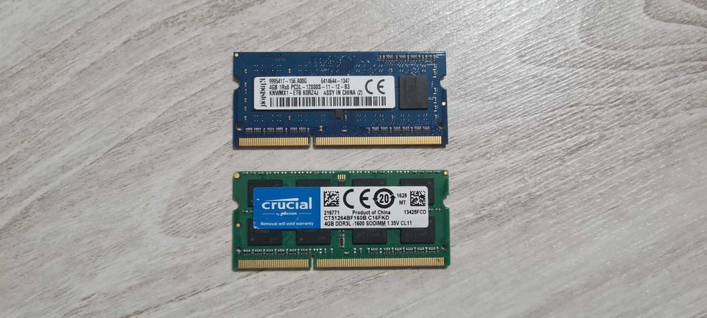 Placute RAM Laptop 4GB DDR3L, 1600Mhz, CL11