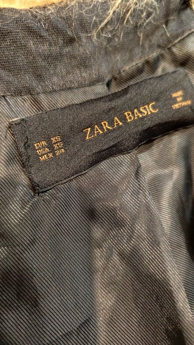 Кофта тёплая ,мех Zara 44р