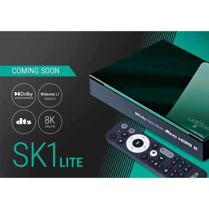 Тв Бокс UGOOS SK1 Lite 4G 64G, Amlogic S928X-K, Android 14.0, LPDDR4, поддръжка на Dolby Vision/Audio/ATMOS DTS HD, WiFi6 1000M