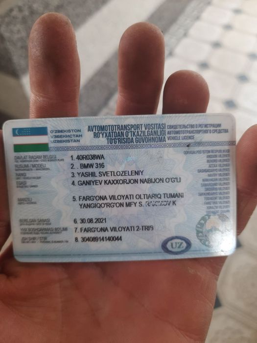 Bmw 316 holati yaxshi