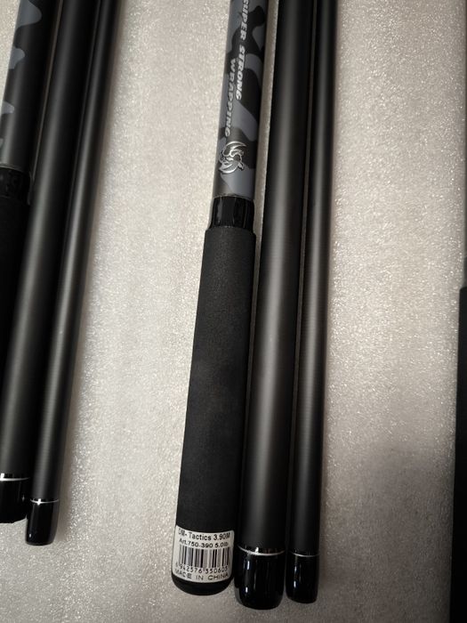 SET 2 Lansete Tactics 3.90m 5LBS 3 segmente + 2 Mulinete AVIATOR DP80