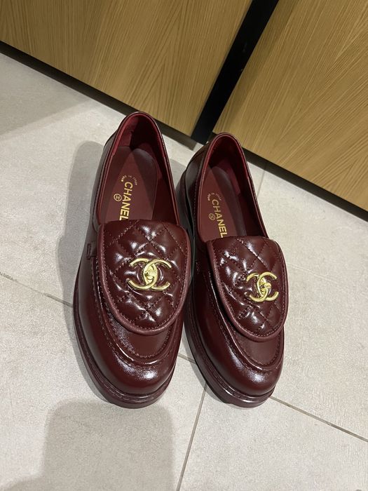 Бордо обувки Chanel