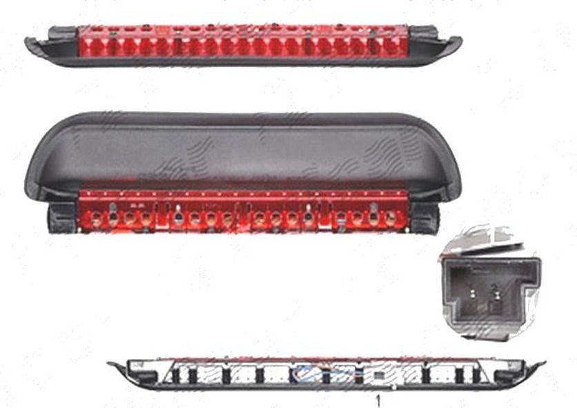 Stop frana suplimentar BMW Seria 3 (E90/E91), 11.2004-06.2012, Sedan, spate, LED; omologare: ECE/SAE