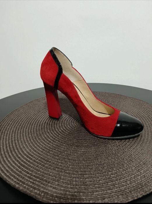 Pantofi dama  piele întoarsă