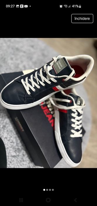 Adidași bărbați Tommy Hilfiger din piele 44