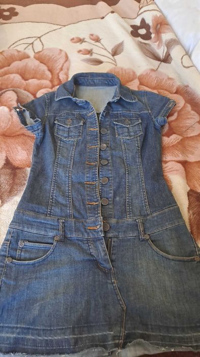 Дънков сукман с копчета