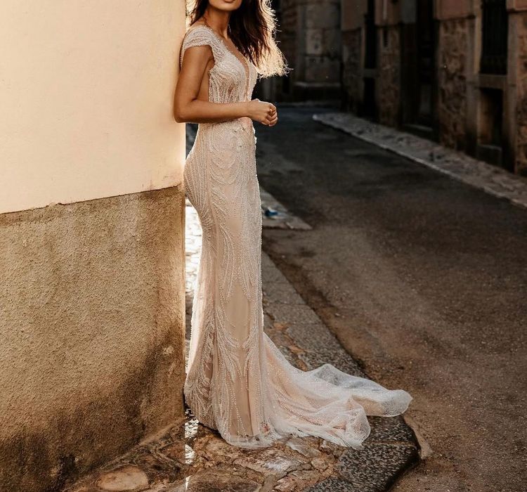 Rochie mireasă cu pietre/perle