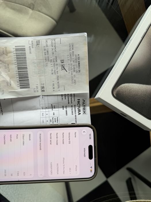 Iphone 15 Pro Max  Natural Titanium , 256 GB