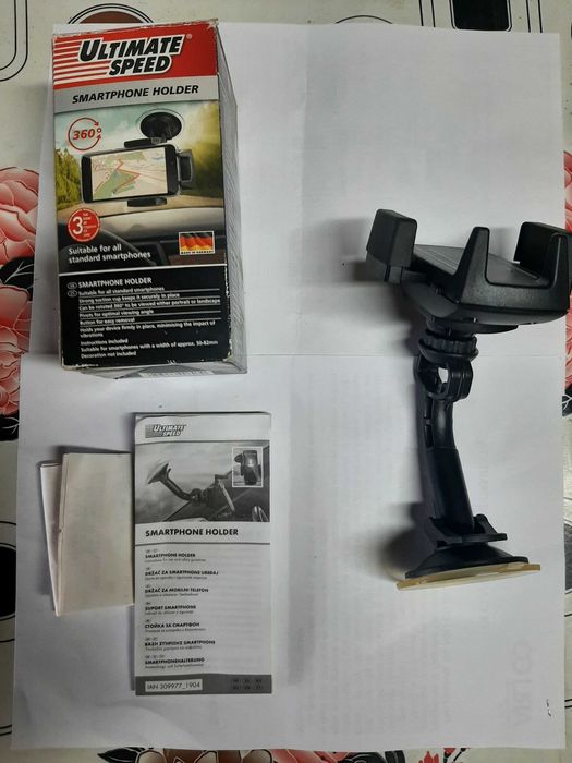 Suport Smarthpone auto+ incarcator auto (2 cabluri)