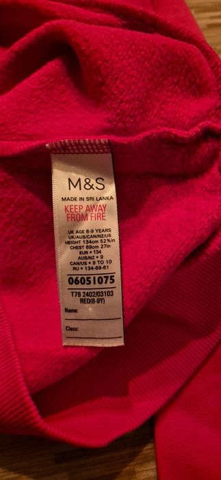 Bluza pentru copii M&S marime 8-9 ani, 134 cm