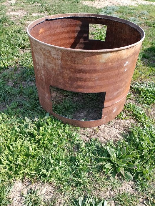 Печь под казан. Самодельная.