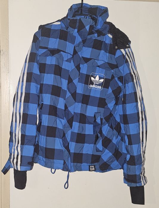 Adidas Оригинално Дамско Ски Якe в Синьо и Черно, Размер 38