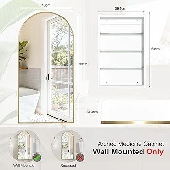 Голямо! Огледало с  шкаф за принадлежности, козметика и др.