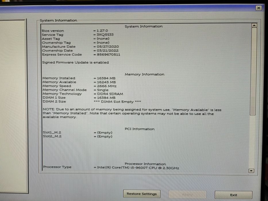 Mini PC Dell OptiPlex 7070 Micro,Intel i5-9600T (6-ядрен)16GB-DDR4