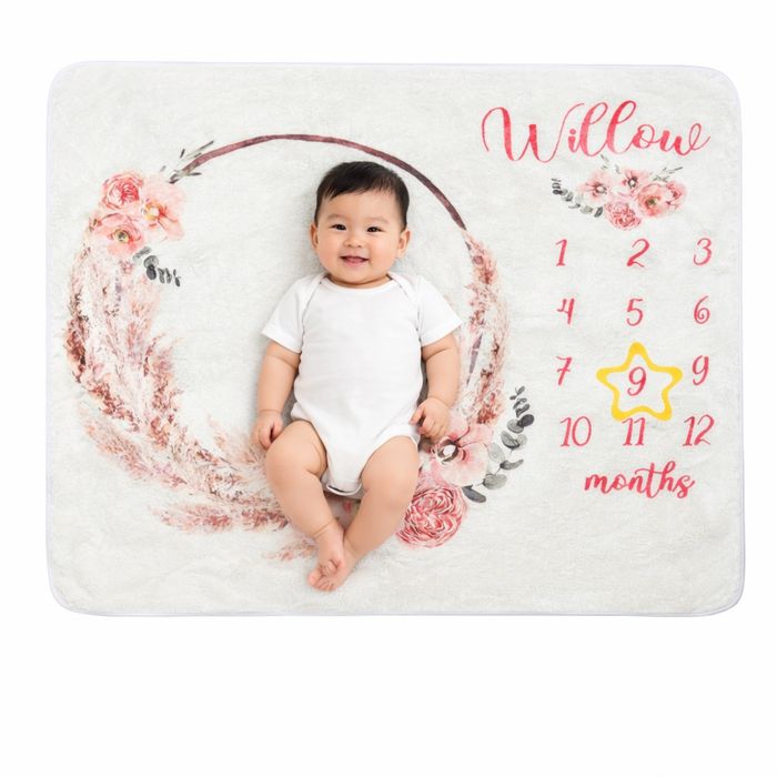 Плед по месяцам для малыша