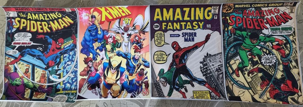 Postere Pe Panza Super Eroi Marvel. Fara Rama 30 x 20 Cm