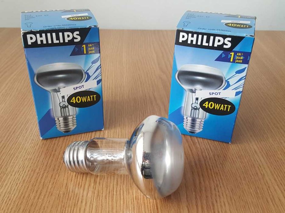 Set 3 becuri spot Philips original 40W E27