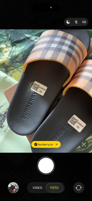 Papuci Burberry