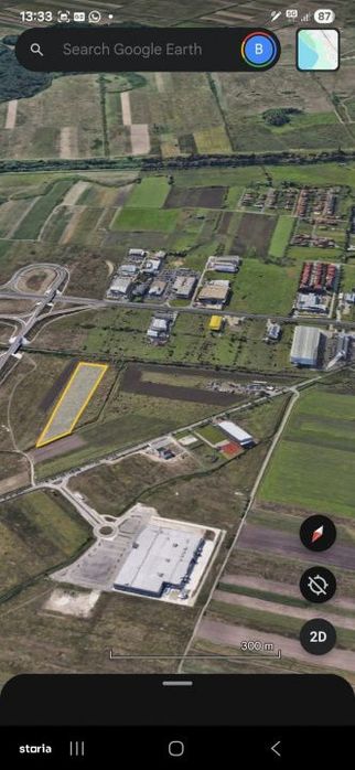 Aeroport - Teren industrial - S 1.5 ha - Utilitati la marginea parcele - Vedere 3