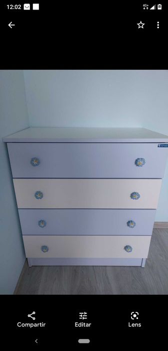 Скрин Lorelli в бяло и синьо